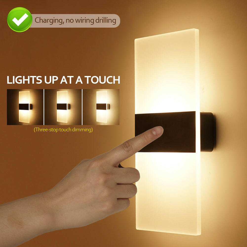 USB Rechargeable Wall Lights Home Indoor Motion Sensor Lighting Bedroom Bedside Lamp Corridor Stairway Decor Lights Wall Lamp.