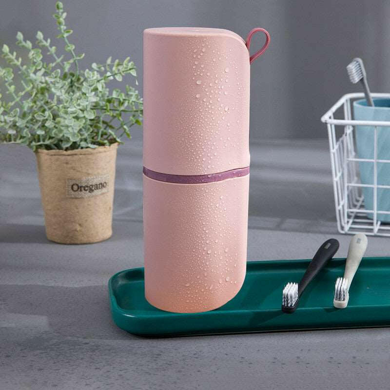 Portable Wash Cup Travel Toothbrush Storage Box on H&K Trendy Treasures