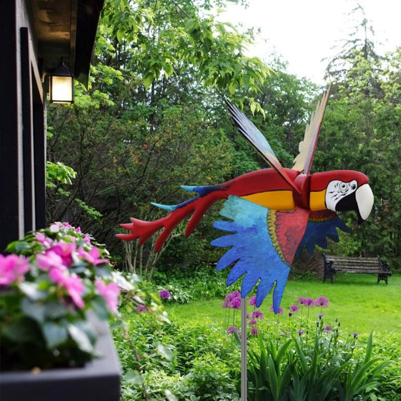 Windmill  Series Parrots Garden Lawn Decoration at H&K Trendy Treasures