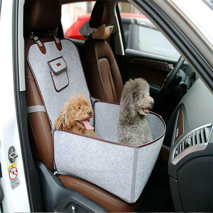 Retro Dual-purpose Pet Car Mat Front Seat Cushion