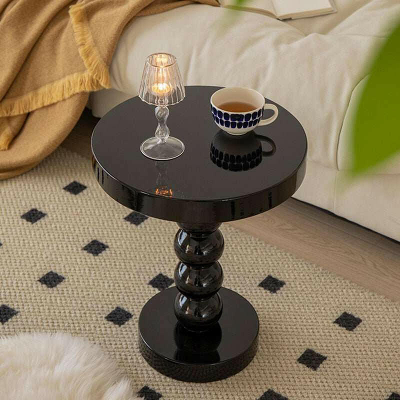 Home Vintage Solid Wood Round Table Bedside Side Table - H&K Trendy Treasures