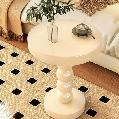 Home Vintage Solid Wood Round Table Bedside Side Table - H&K Trendy Treasures