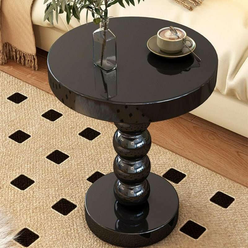 Home Vintage Solid Wood Round Table Bedside Side Table - H&K Trendy Treasures