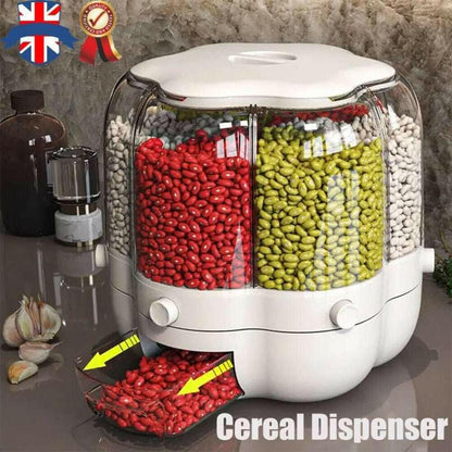 Kitchen Dry Food Sealed Storage Container Grain Box Cereal Dispenser Rice Tank - H&K Trendy Treasures