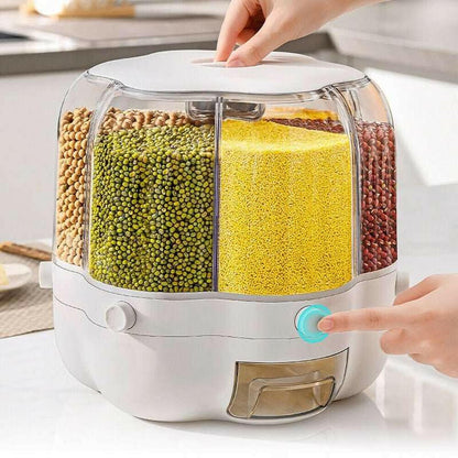 Kitchen Dry Food Sealed Storage Container Grain Box Cereal Dispenser Rice Tank - H&K Trendy Treasures