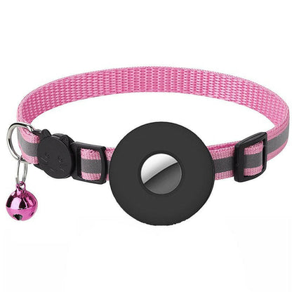 Airtag Pet Collar With Bell Reflective Adjustable Anti-lost Cat Dog Collar - H&K Trendy Treasures