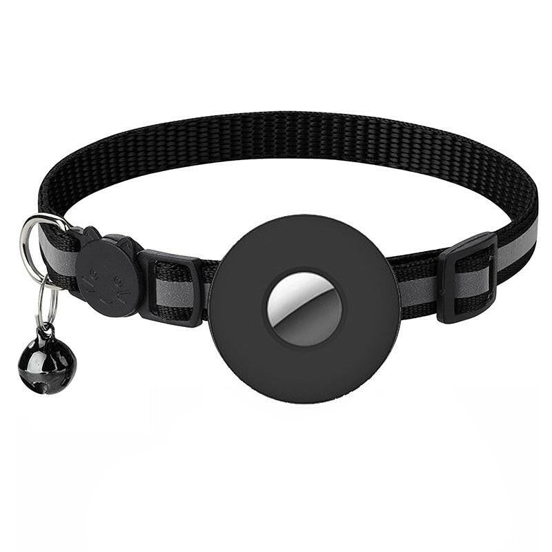 Airtag Pet Collar With Bell Reflective Adjustable Anti-lost Cat Dog Collar - H&K Trendy Treasures