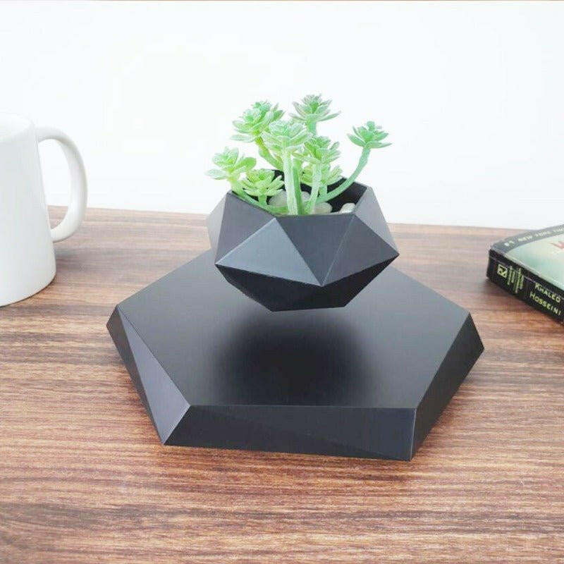 Floating Magnetic Levitating Flower Pot Bonsai Air Plant Pot Planter Potted For Home Office Desk Decor Creative Gift - H&K Trendy Treasures