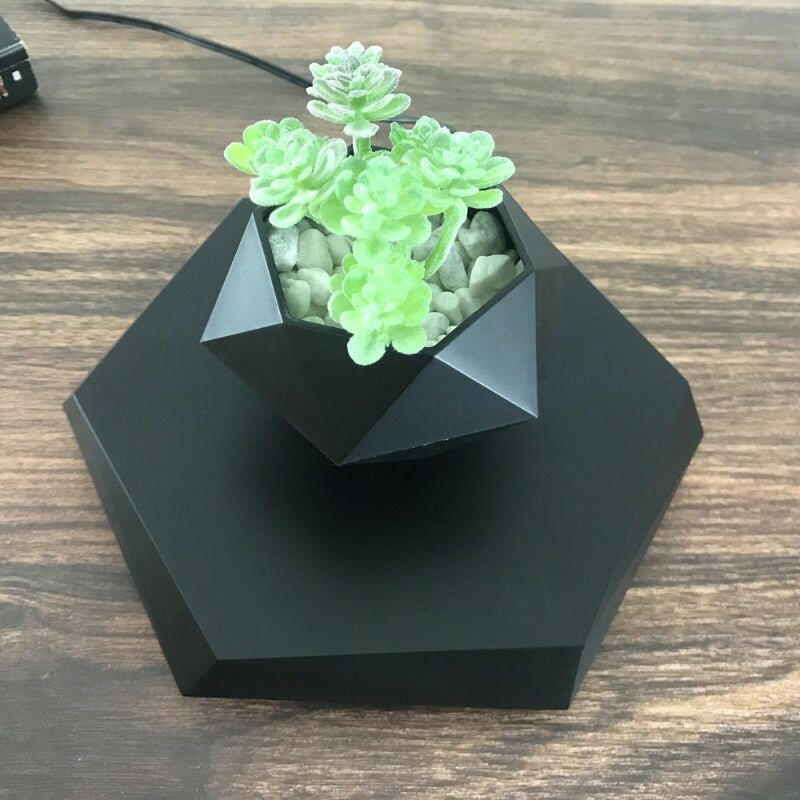 Floating Magnetic Levitating Flower Pot Bonsai Air Plant Pot Planter Potted For Home Office Desk Decor Creative Gift - H&K Trendy Treasures