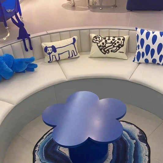 Home Minimalist Klein Blue Flower Table - H&K Trendy Treasures
