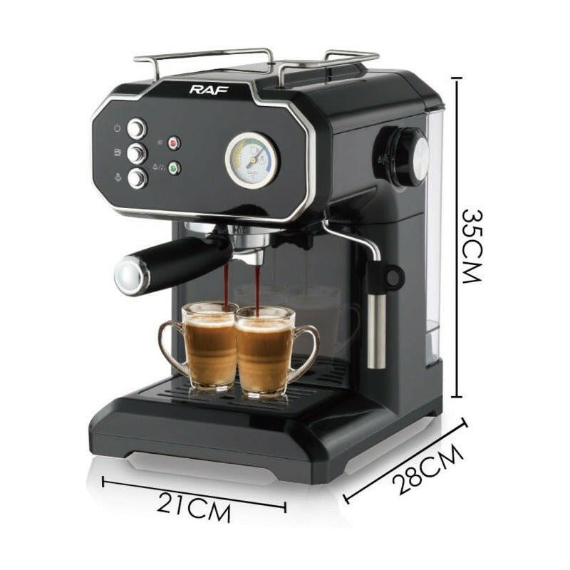 Household Small Semi-automatic High Pressure Steam Milk Froth Coffee Machine - H&K Trendy Treasures